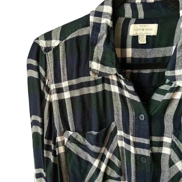 Lucky Brand Flannel (slightly distressed) - Size Large - Picture 3 of 5